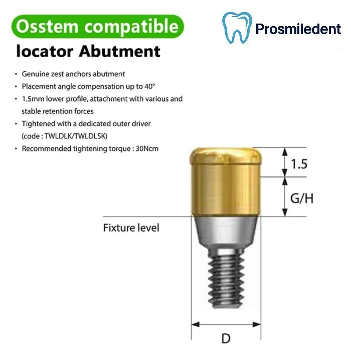 locator Abutment-Compatible with Osstem Hiossen TS - Image 3