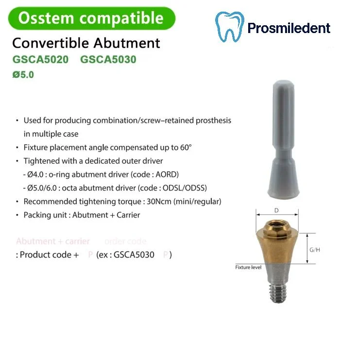 Multi Unit Straight Abutment-Compatible with Osstem - Image 3