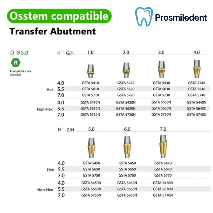 Pre-Fabricated Straight Abutment-Compatible with Osstem Hiossen TS - Image 3