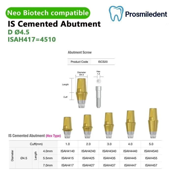 IS Cemented Abutment-Compatible with Neo Biotech - Image 2