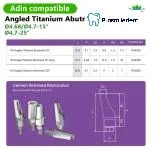 Pre-Fabricated Angled Abutment-Compatible with Adin - Image 2