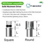 Solid Abutment Driver-Compatible with Neo Biotech,Nobel - Image 2