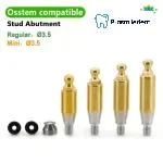 Stud/ball Abutment-Compatible with Osstem Hiossen TS - Image 5