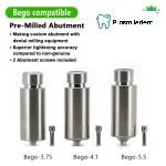 Pre-Milled Abutment-Compatible with Bego - Image 2