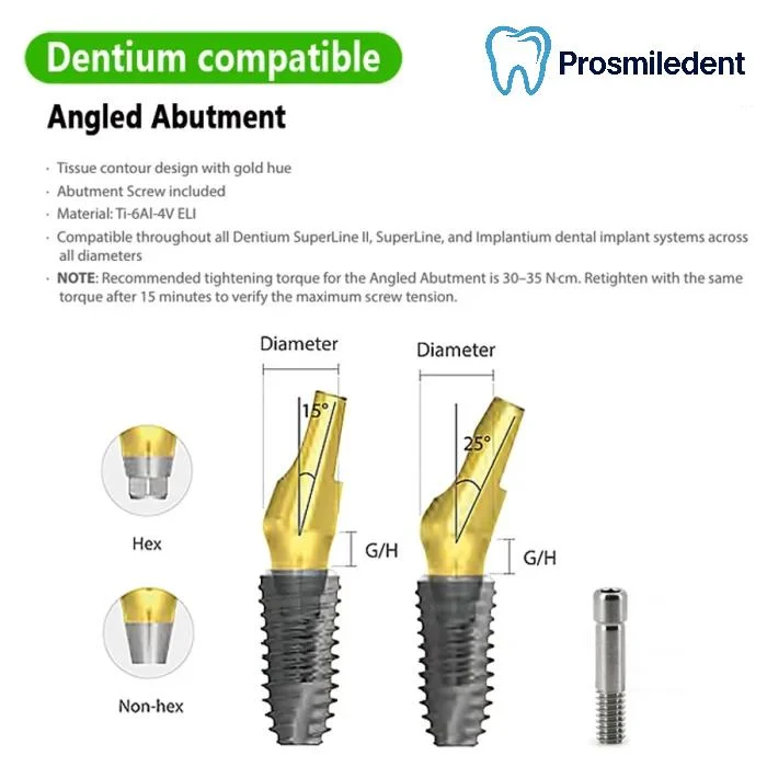 Pre-fabricated Angled Abutment-Compatible with Dentium SuperLine ll, SuperLine - Image 4