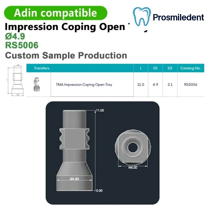 Multi Impression Coping Open Tray-Compatible with Adin - Image 4