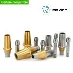 Pre-Fabricated Straight Abutment-Compatible with Osstem Hiossen TS