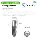 Healing Abutment-Compatible with Dentium SuperLine ll, SuperLine - Image 4