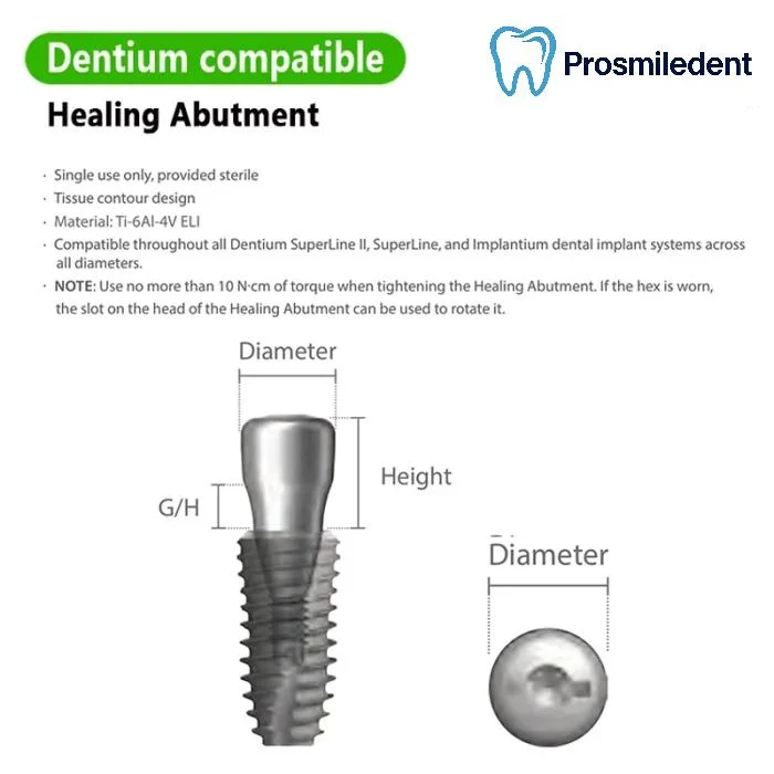 Healing Abutment-Compatible with Dentium SuperLine ll, SuperLine - Image 4