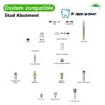 Stud/ball Abutment-Compatible with Osstem Hiossen TS - Image 4