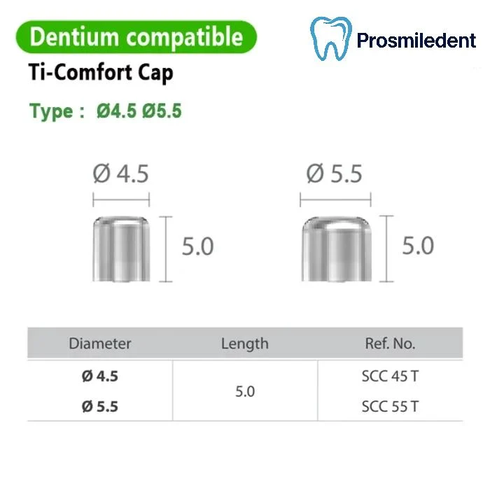 Ti Comfort Cap-Compatible with Dentium SuperLine ll, SuperLine - Image 2