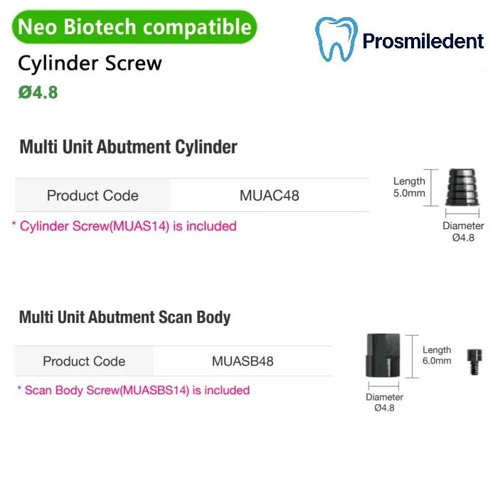 Multi Abutment Cylinder-Compatible with Neo Biotech - Image 2
