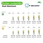 Stud/ball Abutment-Compatible with Osstem Hiossen TS - Image 2