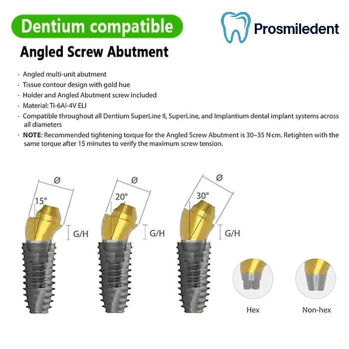 Multi Unit Angled Abutment-Compatible with Dentium SuperLine ll, SuperLine - Image 4