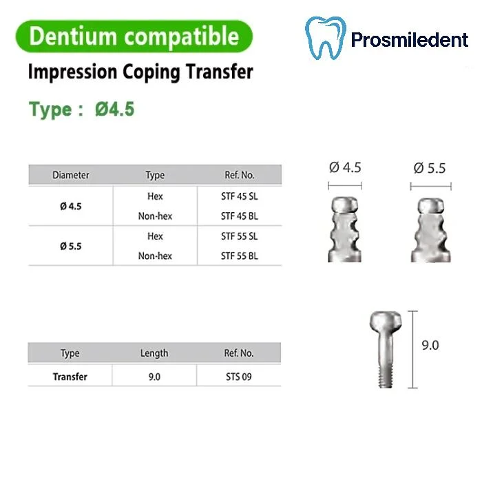 Closed Tray Transfer Coping-Compatible with Dentium SuperLine ll, SuperLine - Image 2