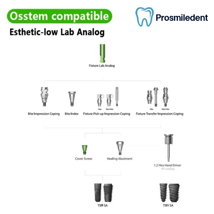 Closed Tray Impression Coping-Compatible with Osstem Hiossen TS - Image 4