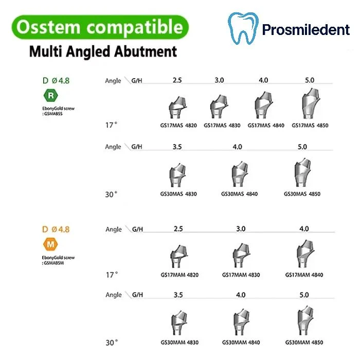 Multi-Unit Angled Abutment -Compatible with Osstem - Image 3