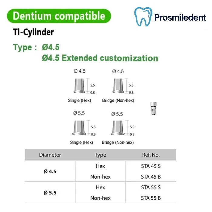 Multi Unit Ti Base-Compatible with Dentium SuperLine ll, SuperLine - Image 2